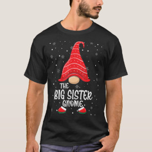 T-shirt La grande soeur Gnome Funny Christmas Family Match