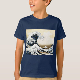 T-shirt La Grande Vague au large de Kanagawa Hokusai, art 