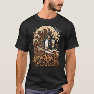 T-shirt La Grande Vague De Café
