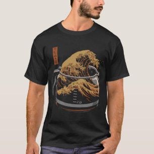 T-shirt La grande vague de café