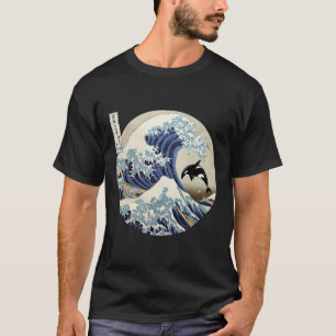 T-shirt La Grande Vague De La Baleine Tueuse De Kanagawa O