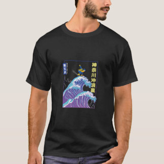 T-shirt La Grande Vague Japonaise Vague De Kanagawa Esthét