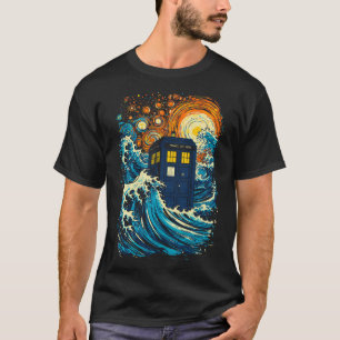 T-shirt La Grande Vague Kanagawa Et La Boîte Bleue