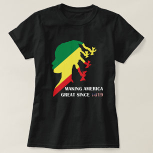 T-shirt La grandeur de l'Amérique depuis 1619