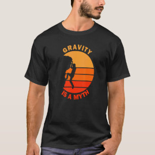 T-shirt La gravité est un mythe Vintage Mountain Rock Esca