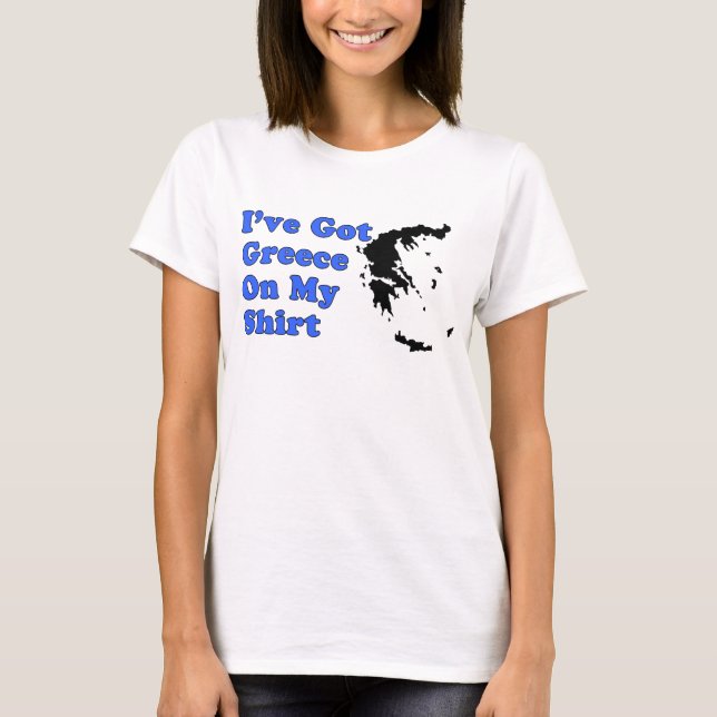 T-shirt La Grèce sur ma chemise (Devant)