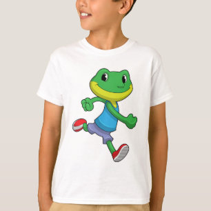T-shirt La grenouille comme coureur à la course