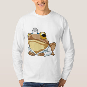 T-shirt La grenouille comme docteur avec le manteau du doc