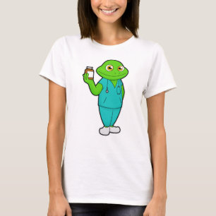 T-shirt La grenouille en tant qu'infirmière en médecine et