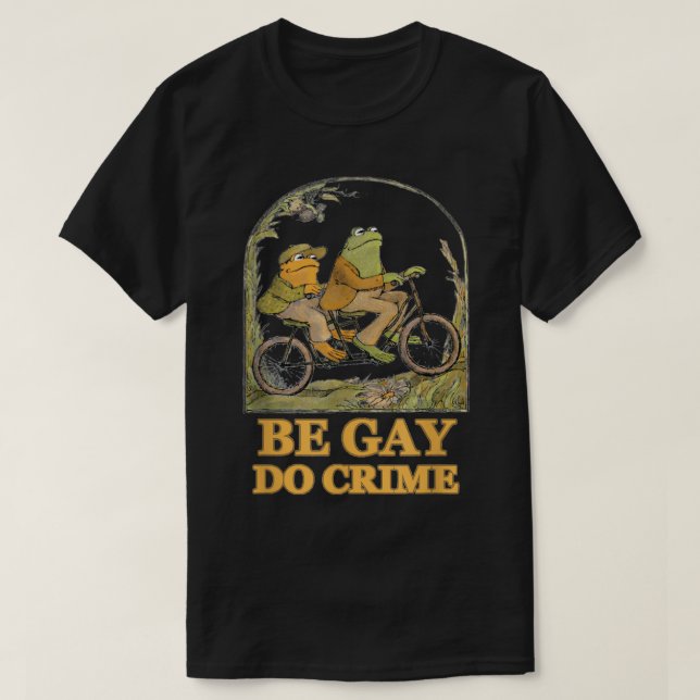 T-shirt La grenouille et le crapaud sont gays, Do Crime, F (Design devant)