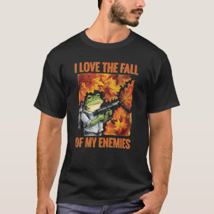 T-shirt La grenouille guerrière d'automne tombe pour vos e