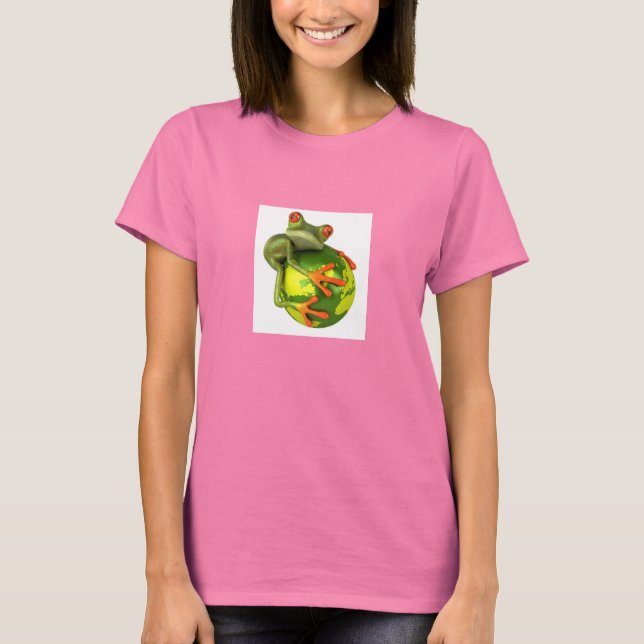 T-shirt La grenouille protège le monde ! (Devant)