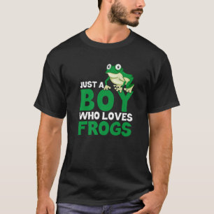 T-shirt La Grenouille Qui Attrape Juste Un Garçon Qui Aime