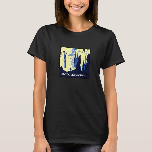 T-shirt La grotte de cristal des Bermudes (Devant)