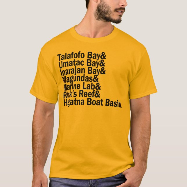 T-shirt La GUAM COURENT 671 taches de surf (Devant)