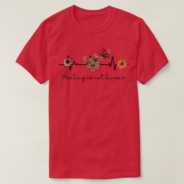 T-shirt La Guérison Du Devis De Santé Mentale N'Est Pas Li (Design devant)
