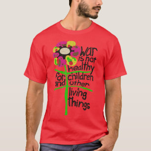 T-shirt La guerre de paix n'est pas saine 1967