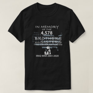 T-shirt La guerre d'Irak 2003-2020 en mémoire des anciens