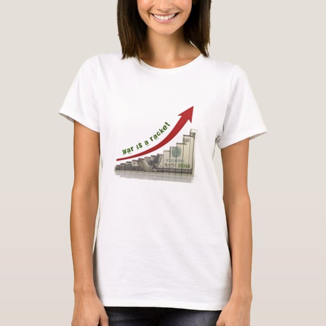 T-shirt La guerre est une raquette (Devant)