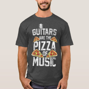 T-shirt La Guitare Est La Pizza De Musique Guitariste Amat