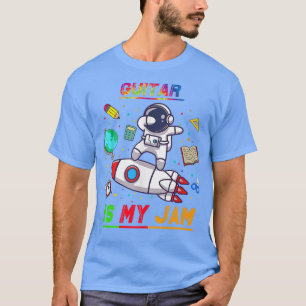 T-shirt La guitare est mon astronaute de confiture de reto