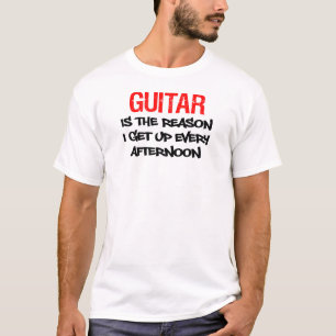 T-shirt La Guitare Se Lève Tous Les Après-Midi