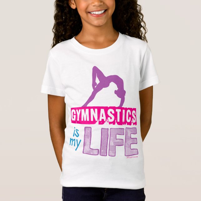 T-Shirt La gymnastique est ma vie (Devant)