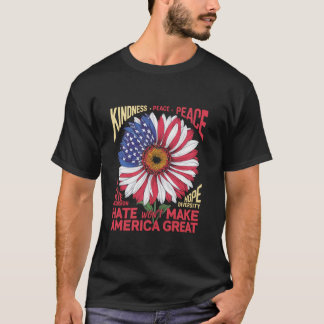 T-shirt La haine fera de l'Amérique un grand Kamala 47 Pré