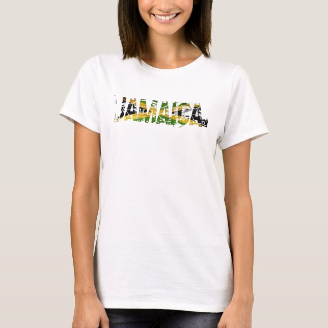 T-shirt La Jamaïque a affligé le dessus de réservoir de (Devant)