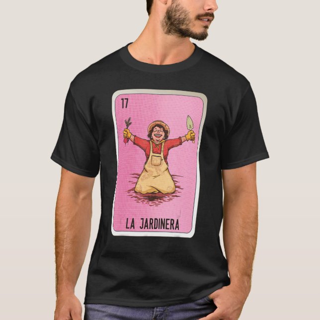 T-shirt La Jardinera Mexicaine Lotterie Bingo Cartes (Devant)