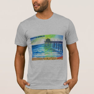 T-shirt La jetée de Manhattan Beach Pier 