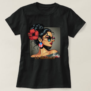 T-shirt La Jibaraza 12 – Jíbara Portoricaine • Boricua