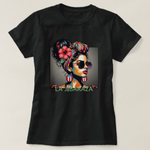 T-shirt La Jibaraza 3 – Jíbara Portoricaine • Boricua