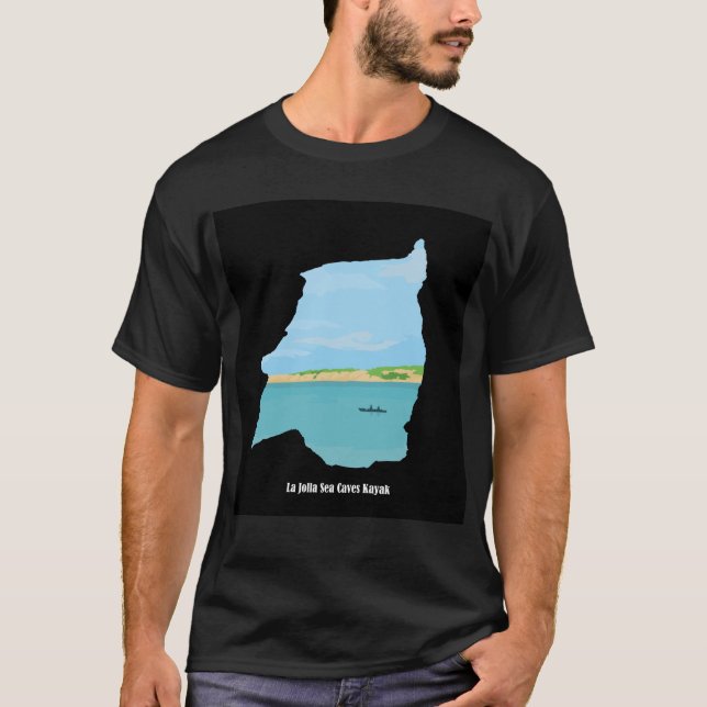 T-shirt La Jolla Grotte de la mer Kayak  (Devant)