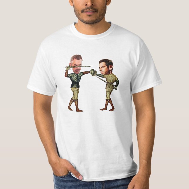 T-shirt La Jordanie Peterson contre Sam Harris (Devant)
