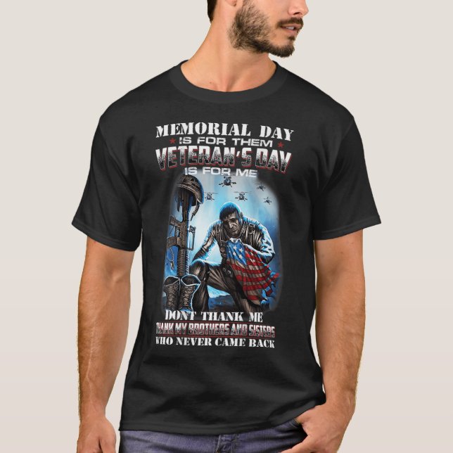 T-shirt La journée commémorative est pour eux la journée d (Devant)