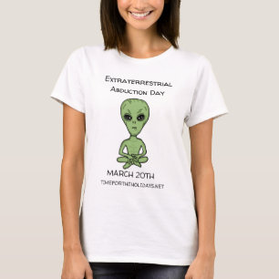 T-shirt La journée de l'enlèvement extra-terrestre est le 