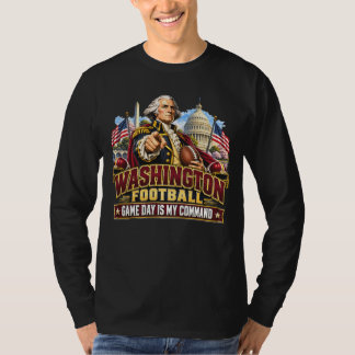 T-shirt La journée de match de Washington est mon commanda