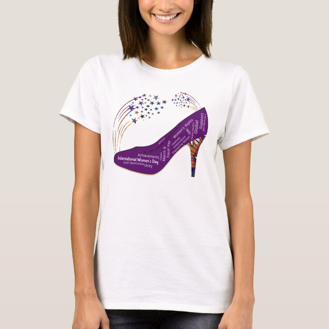 T-shirt La Journée internationale de la femme célèbre le s (Devant)