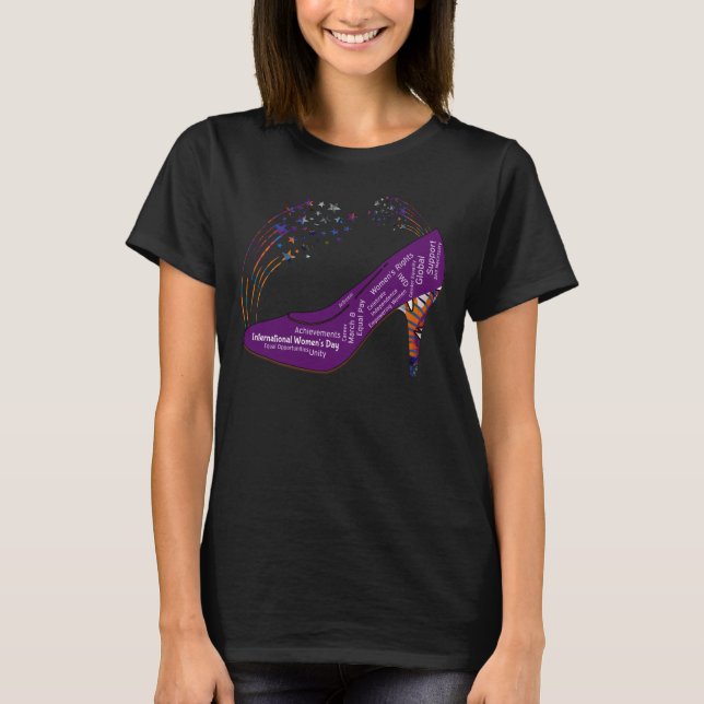 T-shirt La Journée internationale de la femme célèbre le s (Devant)
