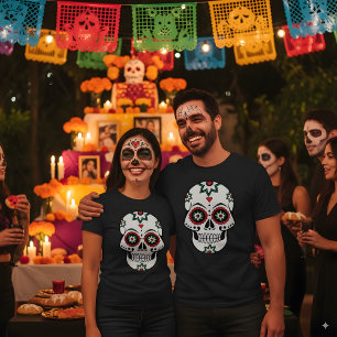 T-shirt La Journée Mexicaine Dia De Los Muertos Du Costume