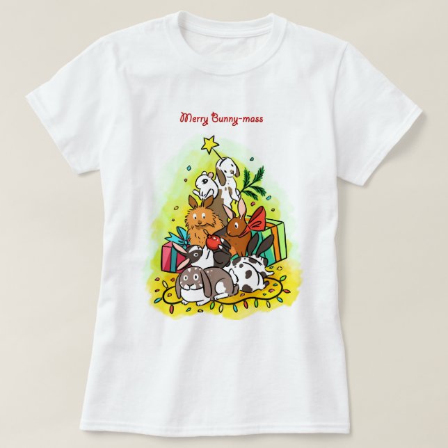 T-shirt La joyeuse Lapin-masse (Design devant)