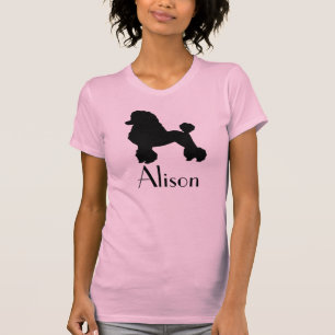 T-shirt La jupe personnalisable de caniche des années 195