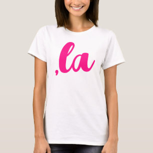 T-shirt , la Kamala virgule prononcer texte rose chaud