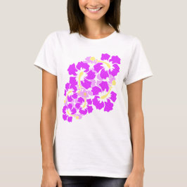 T-shirt La ketmie hawaïenne fleurit la pièce en t