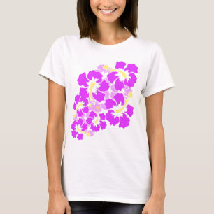 T-shirt La ketmie hawaïenne fleurit la pièce en t