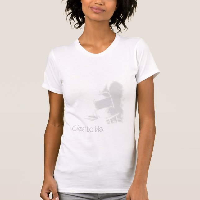T-shirt La La de Cest luttent la pièce en t de filles de (Devant)