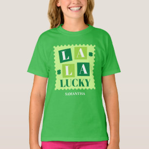 T-shirt La La Lucky Saint-Patrick Personnalisé Enfants