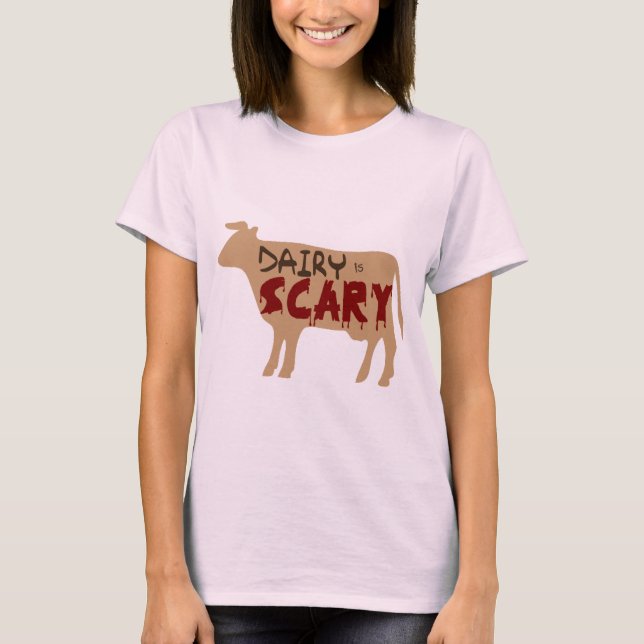 T-shirt La laiterie est effrayante (Devant)