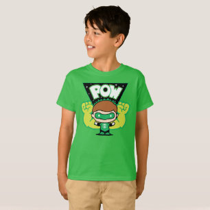 T-shirt La lanterne verte de Chibi forme des poings géants